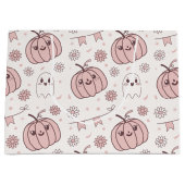 Pastel Roze Halloween Naadloos Patroon (2) Groot Cadeauzakje (Voorkant)