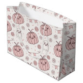 Pastel Roze Halloween Naadloos Patroon (2) Groot Cadeauzakje (Achterkant Gekanteld)