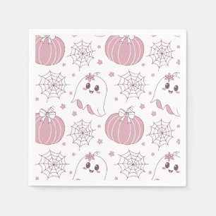 Pastel Roze Halloween Naadloos Patroon (3) Servet