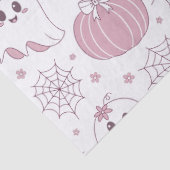 Pastel Roze Halloween Naadloos Patroon (3) Tissuepapier (Detail)