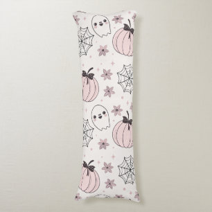 Pastel Roze Halloween Naadloos Patroon Lichaamskussen