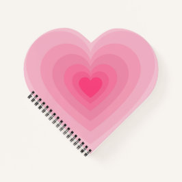 Pastel Roze Hart Design – Modern Love Symbool Notitieboek