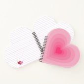 Pastel Roze Hart Design – Modern Love Symbool Notitieboek (Binnen)