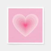 Pastel Roze Hart Design – Modern Love Symbool Servet (Voorkant)