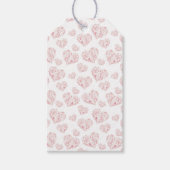 Pastel roze harten cadeaulabel (Voorkant)