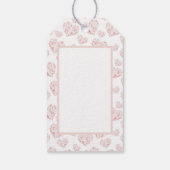 Pastel roze harten cadeaulabel (Achterkant)