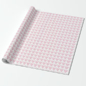 Pastel roze harten cadeaupapier (Uitgerold)