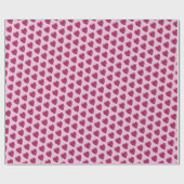 Pastel roze harten eenvoudig minimaal cadeaupapier (Vlak)