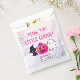 Pastel Roze Het is een Ghoul Halloween Baby shower Bedankzakje
