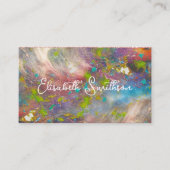 Pastel Roze Holografisch Roze Goud Glitter Meisjes Visitekaartje (Voorkant)