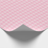 Pastel Roze Hondentand Cadeaupapier (Hoek)