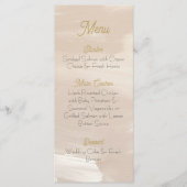Pastel Roze Huwelijksmenu Menu (Voorkant)