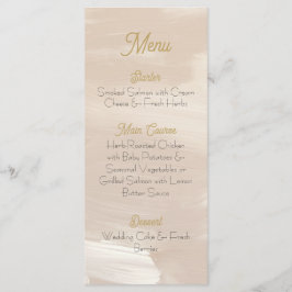 Pastel Roze Huwelijksmenu Menu
