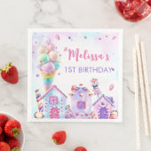 Pastel Roze Ice Cream Verjaardagsfeestje Servetten (Insitu)