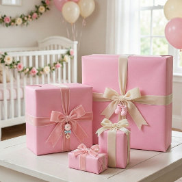 Pastel Roze Inpakpapier – Zachte Blush Gift Wrap