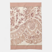 Pastel Roze Kant Rozen Theedoek (Verticaal)