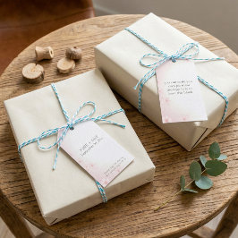  Pastel Roze Kersenbloesem Bruiloft gunst Cadeaulabel