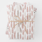  pastel roze kerst inpakpapier vel (In situ)