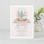 Pastel Roze Kerst Notenkraker meisje baby shower (Staand voorkant)