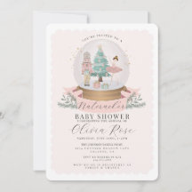 Pastel Roze Kerst Notenkraker meisje baby shower
