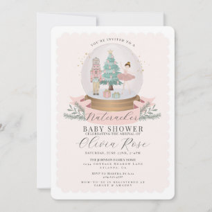 Pastel Roze Kerst Notenkraker meisje baby shower