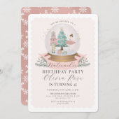 Pastel Roze Kerst Notenkraker verjaardagsfeestje (Voorkant / Achterkant)