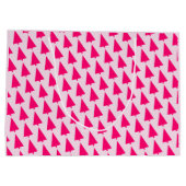 Pastel Roze Kerstboom Cadeautas (Achterkant)