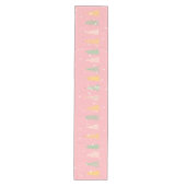 Pastel Roze Kerstboom Tafelloper (Voorkant)