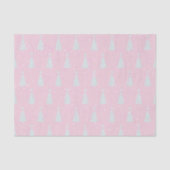 Pastel roze kerstboom tissuepapier (Voorkant)