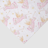 Pastel Roze Kerstengel Tissuepapier (Detail)