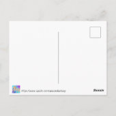 Pastel Roze kerstinkernen Briefkaart (Achterkant)