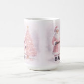 Pastel Roze Kerstman  Koffiemok (Center)