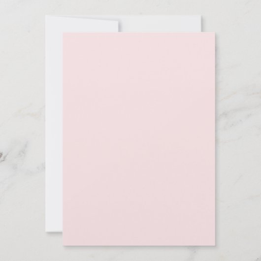 Pastel roze kleine eend Baby shower Kaart (Achterkant)