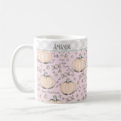 Pastel Roze Kleine Pompoen Kinderen Mok (Links)