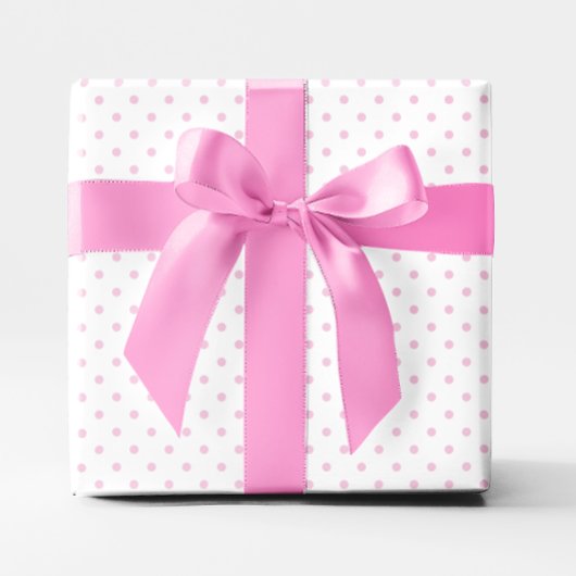 Pastel roze kleine pooldop cadeaupapier