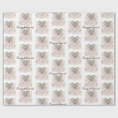 Pastel Roze Koala Baby Meisje Douche / Kids Verjaa Cadeaupapier (Vlak)