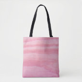  pastel roze koraal hout effect ontwerp tote bag (Voorkant)