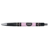 Pastel Roze Krijtje Wrap Monogram Naam Pen (Voorkant)