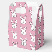 Pastel Roze Kute Paast Bunny Patroon Bedankdoosjes (Geopend)