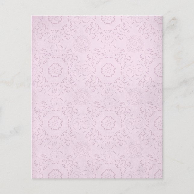 Pastel Roze Lace Scrapbook paper (Voorkant)