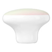 Pastel roze lente kersenbloesem keramische knop (Zijkant)