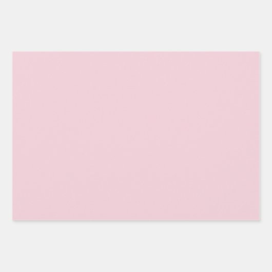 Pastel roze lichtroze effen kleur inpakpapier vel (Voorkant)