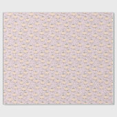 Pastel roze lief klein pompoen Baby Cadeaupapier (Vlak)