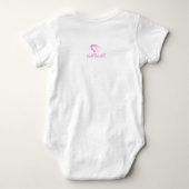 Pastel Roze Liefdeshart Baby Rompertje (Achterkant)