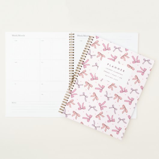 Pastel Roze & Lila Strik Planner (Display)