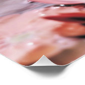 Pastel roze lotusbloesem, AI-gegenereerd, Perfect Poster (Hoek)