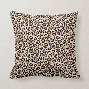 Pastel Roze Luipaard Dierenprint Patroon Kussen