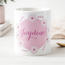 Pastel Roze Madeliefjeskrans Magische Mok