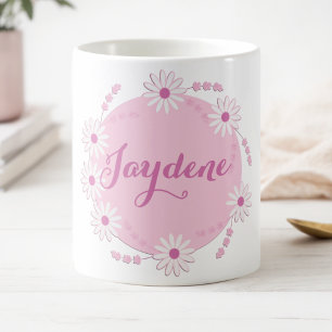 Pastel Roze Madeliefjeskrans Magische Mok