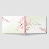 Pastel Roze Magnolia Lente Blossom Gastenboek (Volledig)